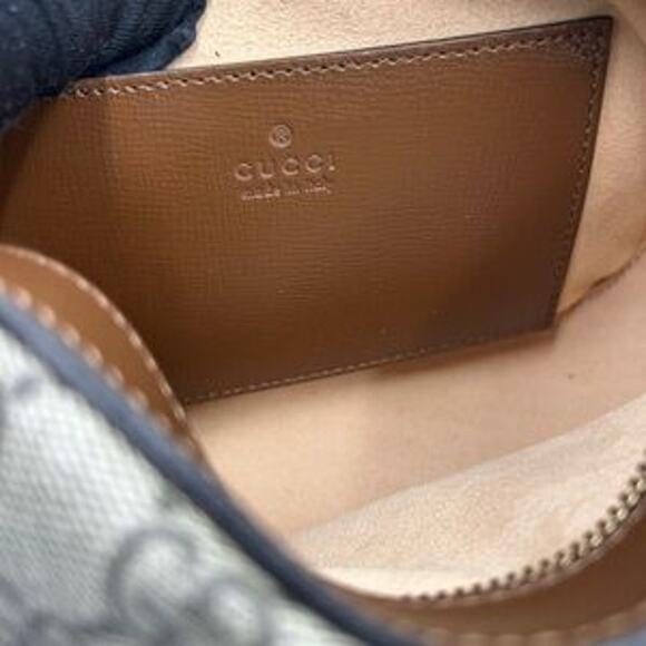 Women's Gucci Horsebit 1955 small shoulder bag GG Supreme made in Italy - Picture 2 of 16